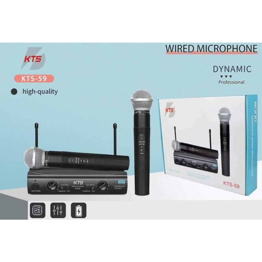 IMeshbean Professional Wireless Microphone System – Dual Handheld, VHF, Cordless Receiver
