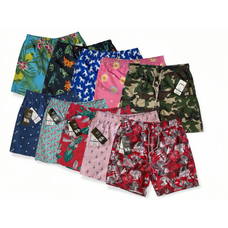 NEW H M Board SHORTS OVERRUNS BRANDED FOR MENS EMBROIDERED