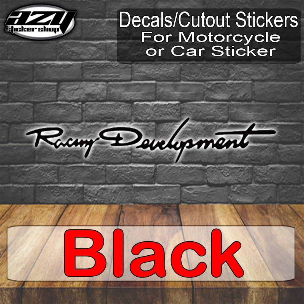 RACING DEVELOPMENT Stickers Decals/Cutout Stickers | Shopee Philippines