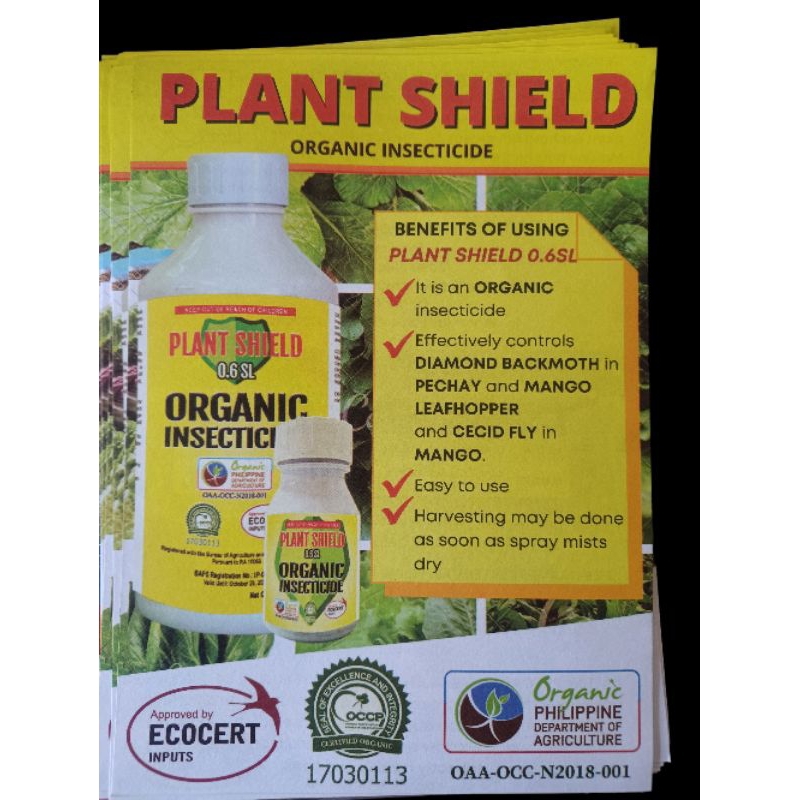 plantshield organic insecticide active ingredients matrine.1 liter ...