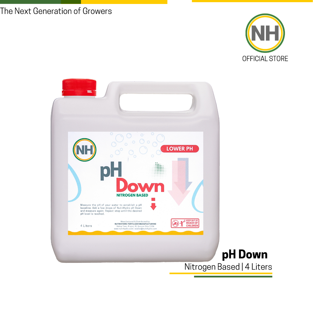 NutriHydro PH Adjuster Down PH Down Nitrogen Based | 4Liters | Shopee ...