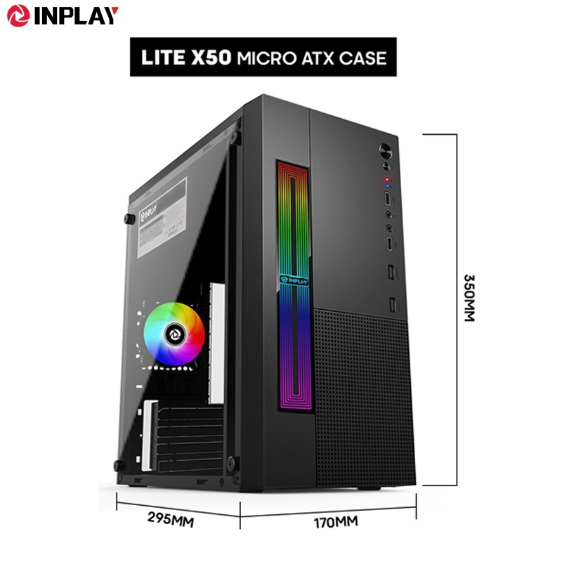 Inplay Lite X50 / X10 Micro ATX Computer Desktop PC Case | Shopee ...