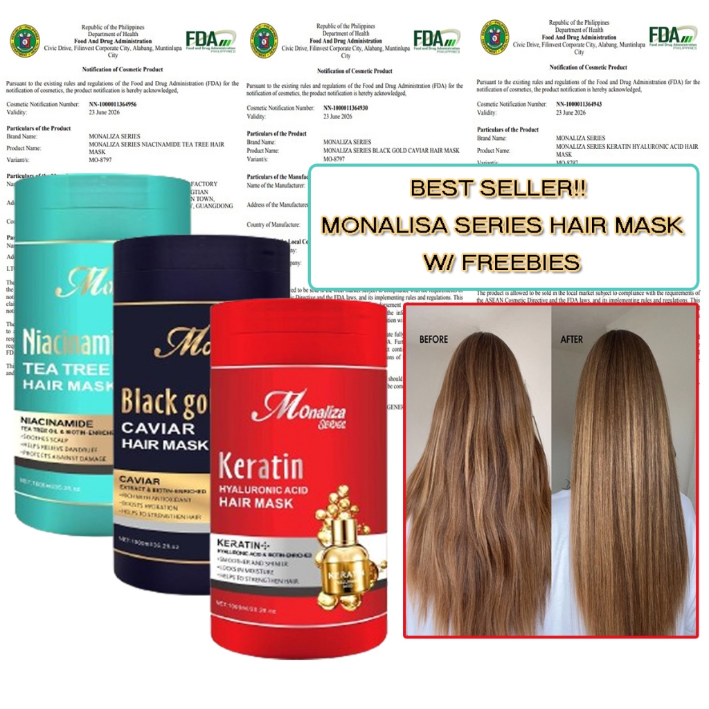 Styleclub Monaliza Hair Mask Repair Damaged Hair Deep Hair Care Fda Approve Shopee Philippines