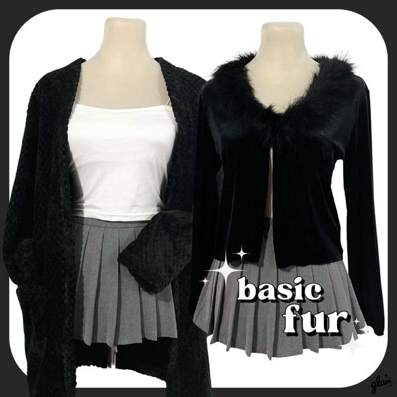 BASIC FUR tops & bottoms | Premium blouse cardigan jacket and skirts ...