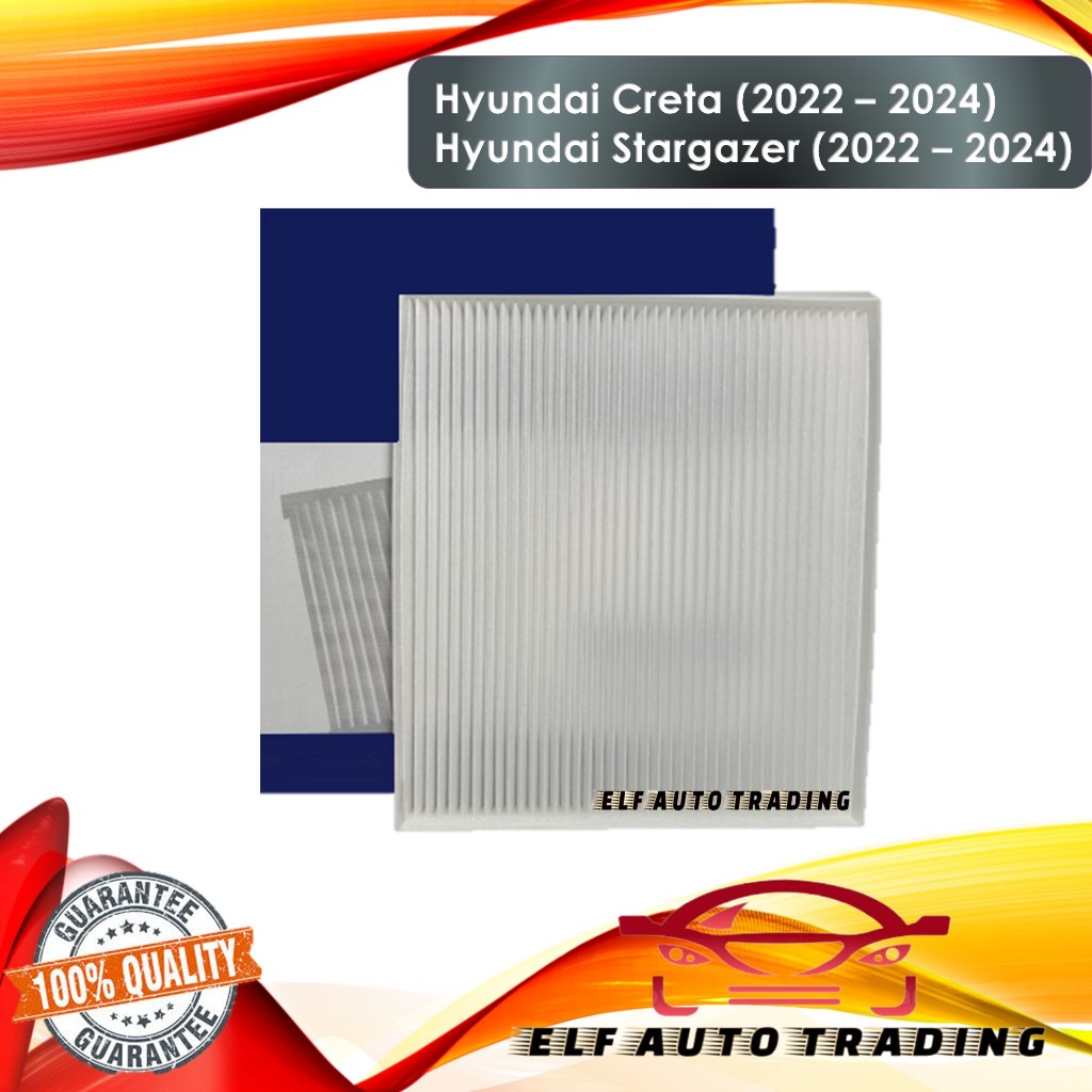 Cabin Filter For Hyundai Creta 2022 2024 Hyundai Stargazer 2022