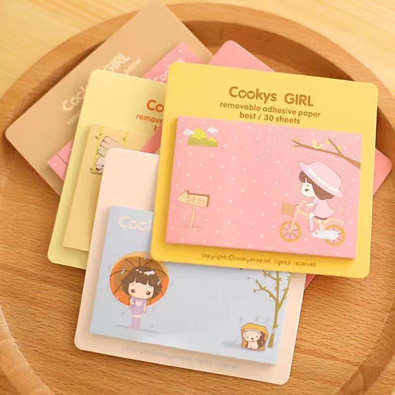 Sticky Notes Cartoon Memo Pad Mini Adhesive Paper Bookmark Journal ...