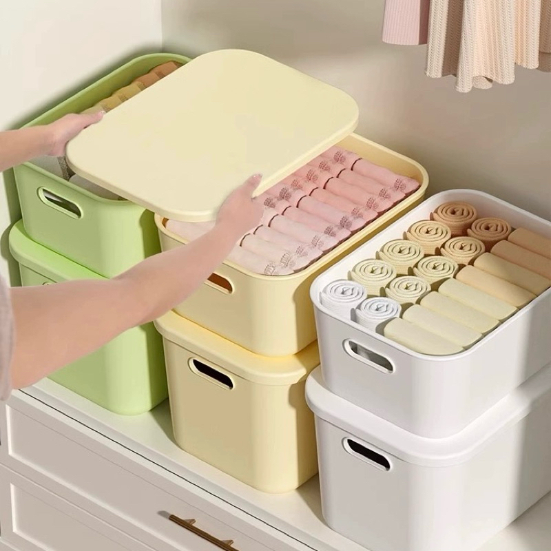 Storage Box Desktop Organizer Box Snacks Toys Cosmetics Plastic Storage ...