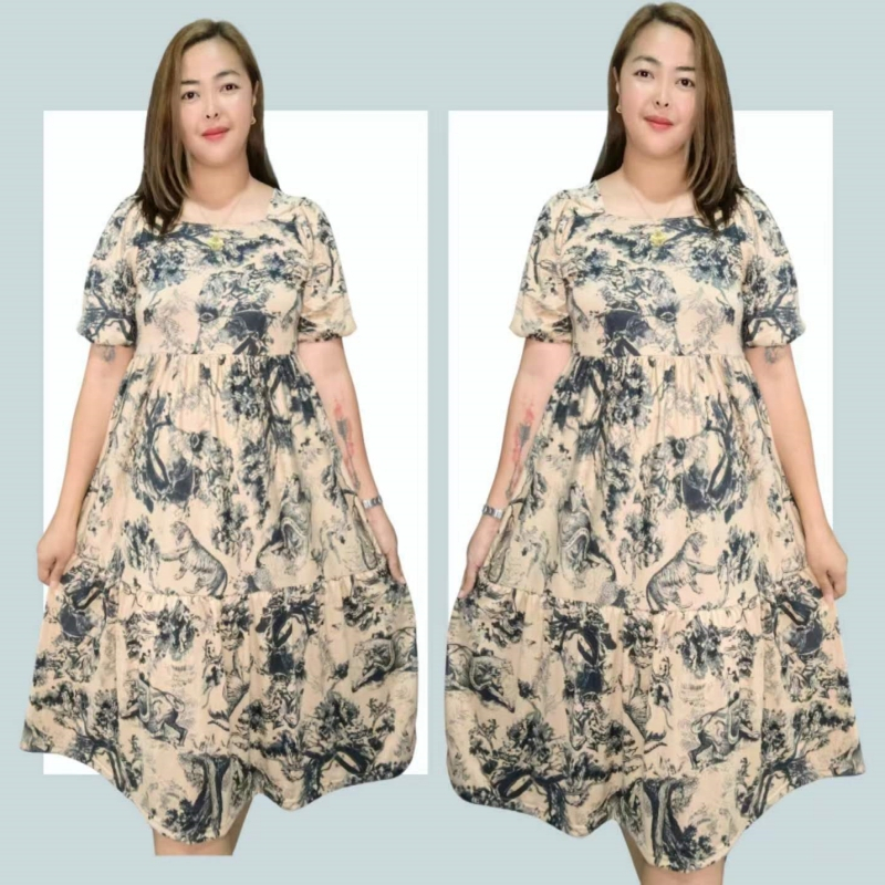 Plus size M-XL dress for woman casual dress for women midi formal dress ...