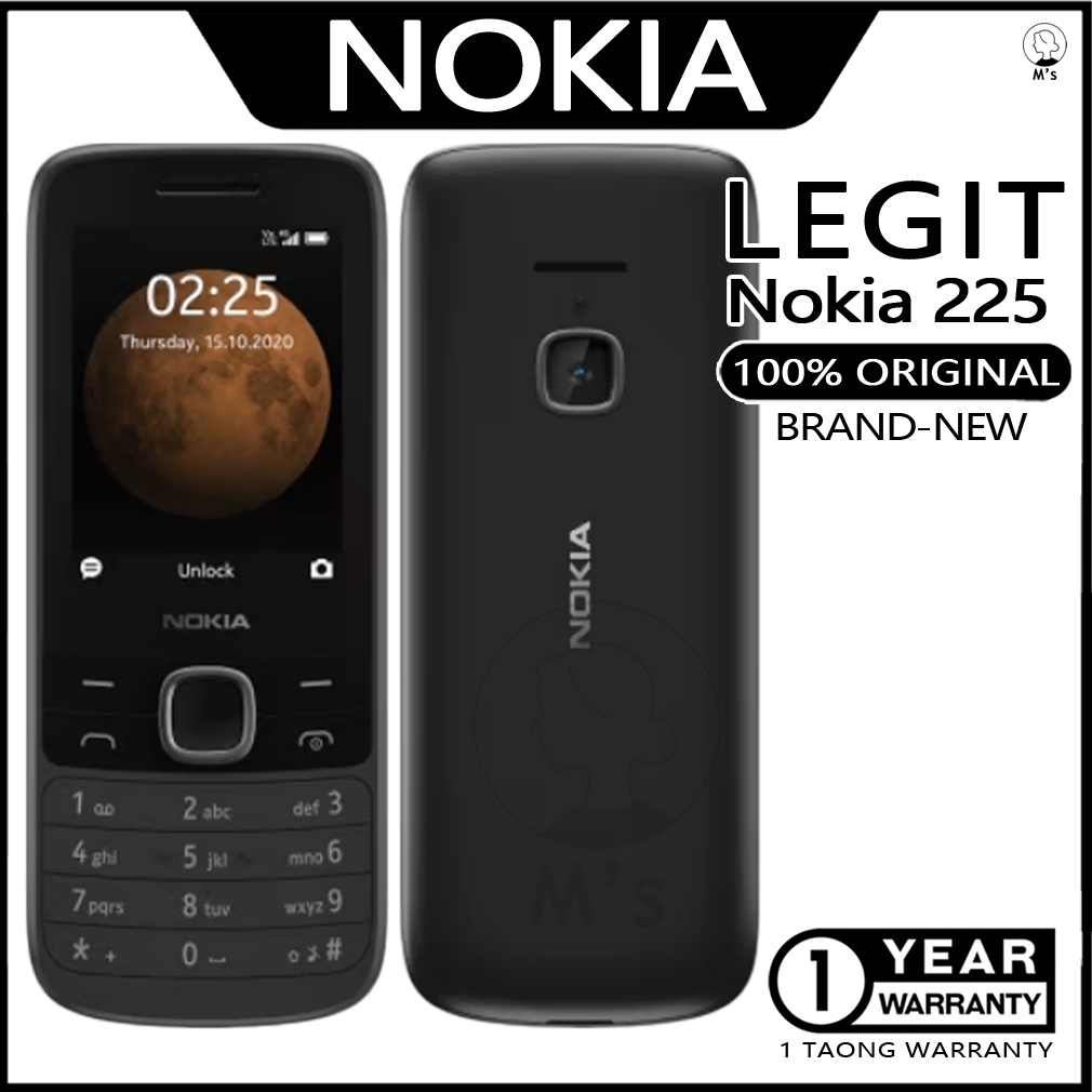 Legit Nokia 225 Original 1150mAh Keypad Phone Dual Sim game radio  flashlight mp4 2.4-inch Nokia N225 | Shopee Philippines