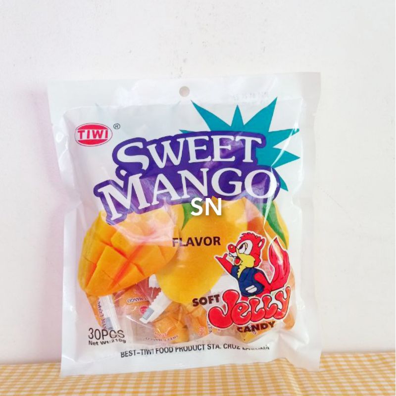 SN Sweet Mango Soft Jelly Candy (30pcs/210g) Tiwi Gummy | Shopee ...