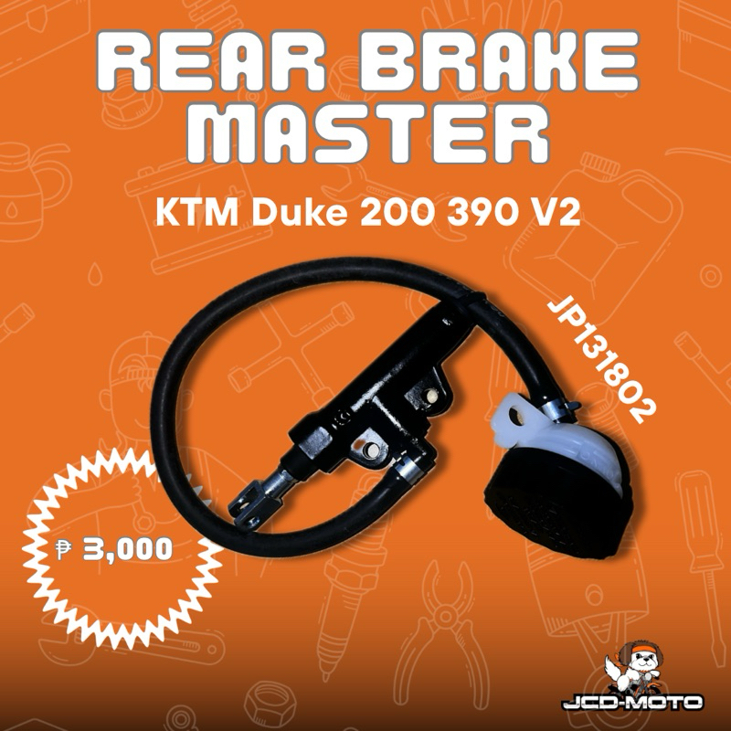 REAR BRAKE MASTER FOR KTM DUKE 200 390 V2 2018-2021 | Shopee Philippines