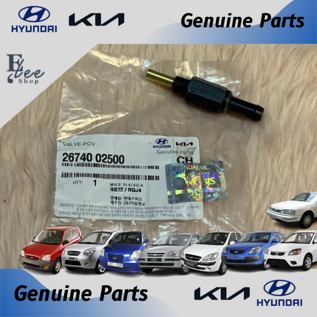 PCV Valve 2674002500 for Rio, Getz, Elantra, Atoz, Picanto | Shopee ...