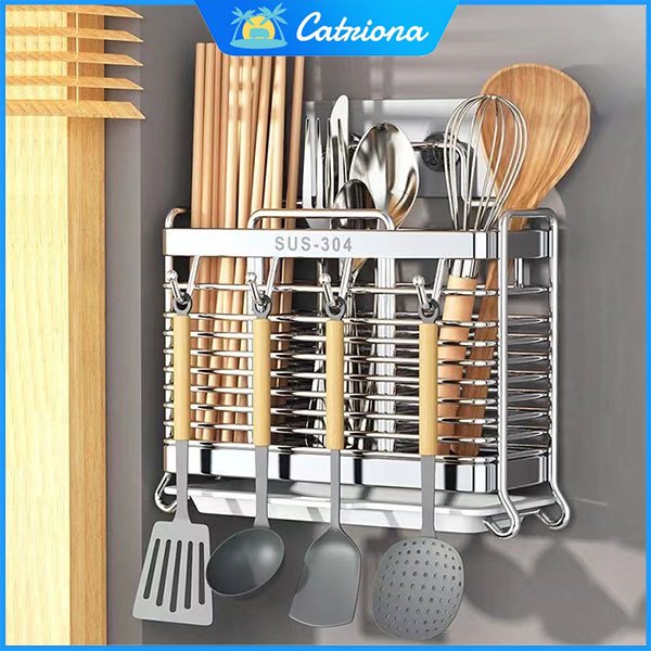 WASSUP 304 Stainless Steel Spoon And Fork Organizer/Kitchen Utensils ...