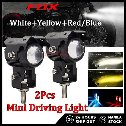 MOFOX GP1 Mini Driving Light 3Color Red&Blue DRL Fog Light LED ...