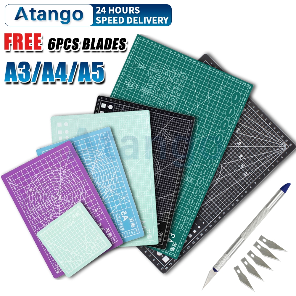 PVC Cutting Mat A3 A4 A5 Double-sided DIY Self-healing Tool Board ...