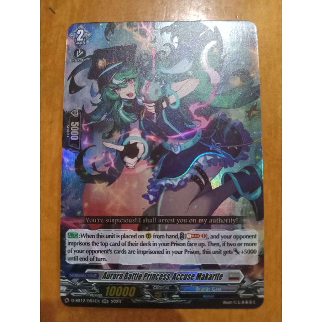 CFV Aurora Battle Princess, Accuse Makarite R D-SS12 Cardfight Vanguard ...