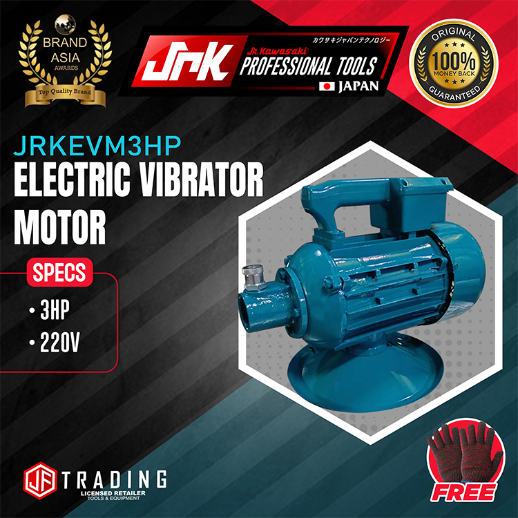 JR Kawasaki ELECTRIC VIBRATOR MOTOR JRKEVM3HP HIGH QUALITY & HD ...