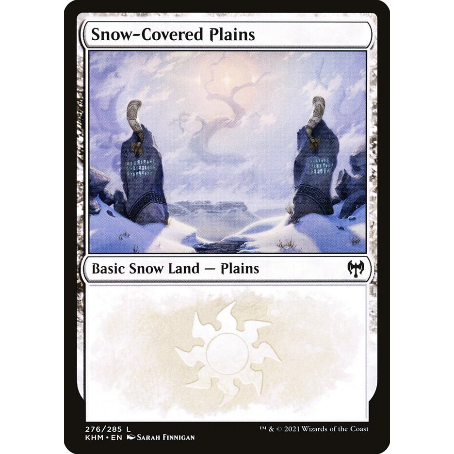 Snow-Covered Basic Lands KHM MH1 Full Plains Island Swamp Mountain ...