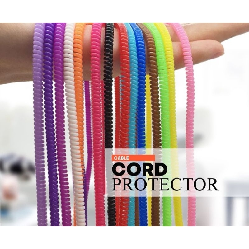 Spring Colorful Mobile Cord Cable Winder Earphone Cable Protector for ...