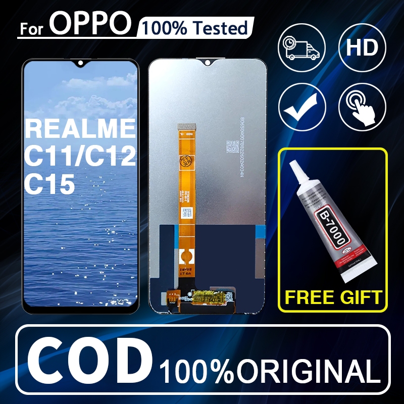 【ORIGINAL】LCD OPPO REALME C11/C12/C15/A15/A15S/A35/V3 original set full ...