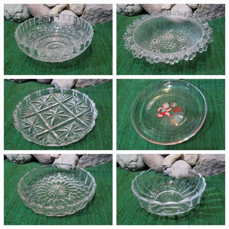 Japan surplus glasswares bowl plates crystal Opal plates tempered glass ...