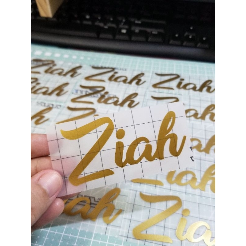 VINYL DECAL CUSTOMIZED NAME FOR TUMBLER, MUG, LAPTOP, SOUVENIR ...