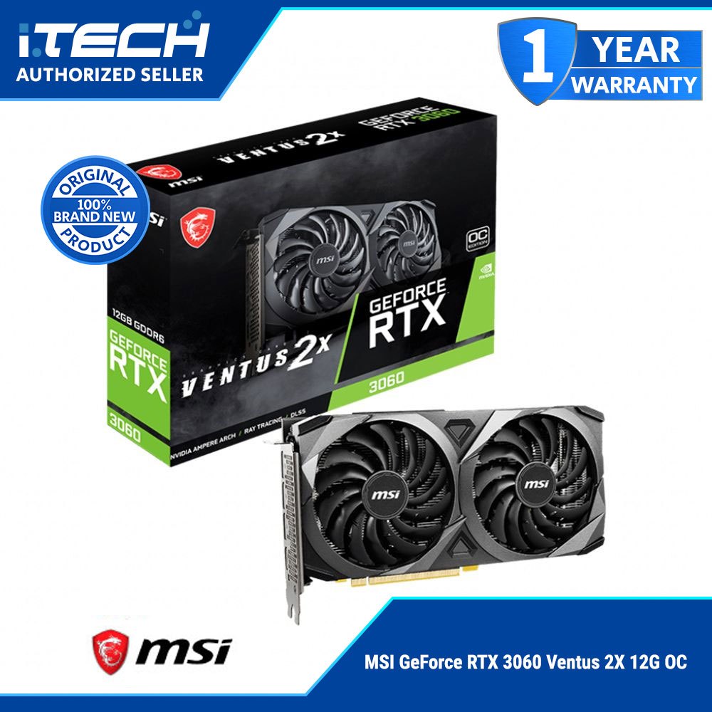憧れの MSI MSI RTX GeForce 3060 RTX3060 PCIe VENTUS VENTUS 2X 12G 12G 12G OC  12GB PCパーツ