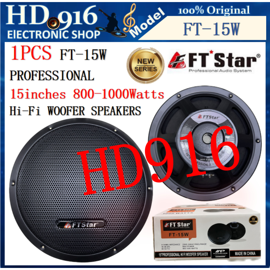The Subwoofer FT15 FT Star FT15W 1000 WATTS 15 inch professional high
