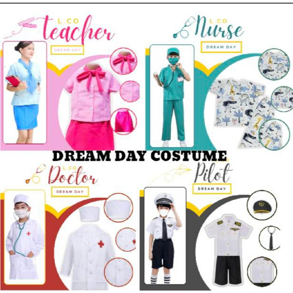 DAY DREAM CAREER COSTUME FOR KIDS TO TEENS | Shopee Philippines