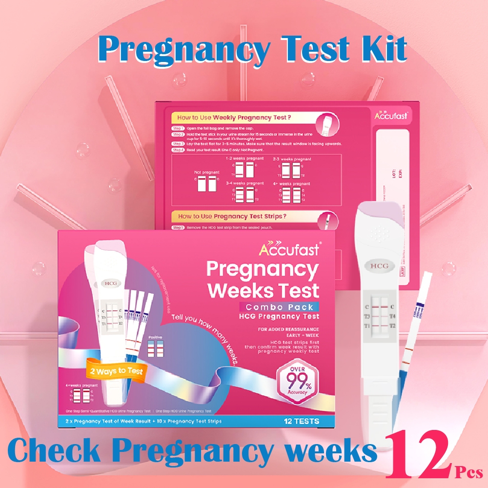 ACCUFAST Pregnancy Weeks Test Kit Count HCG Growth UPT Pregnancy Test ...