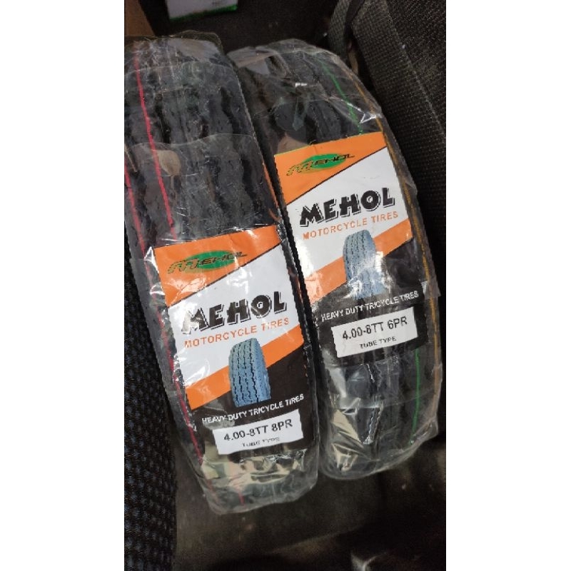 4.00x8 MEHOL Tires with FREE Tube (Bao-Bao) | Shopee Philippines