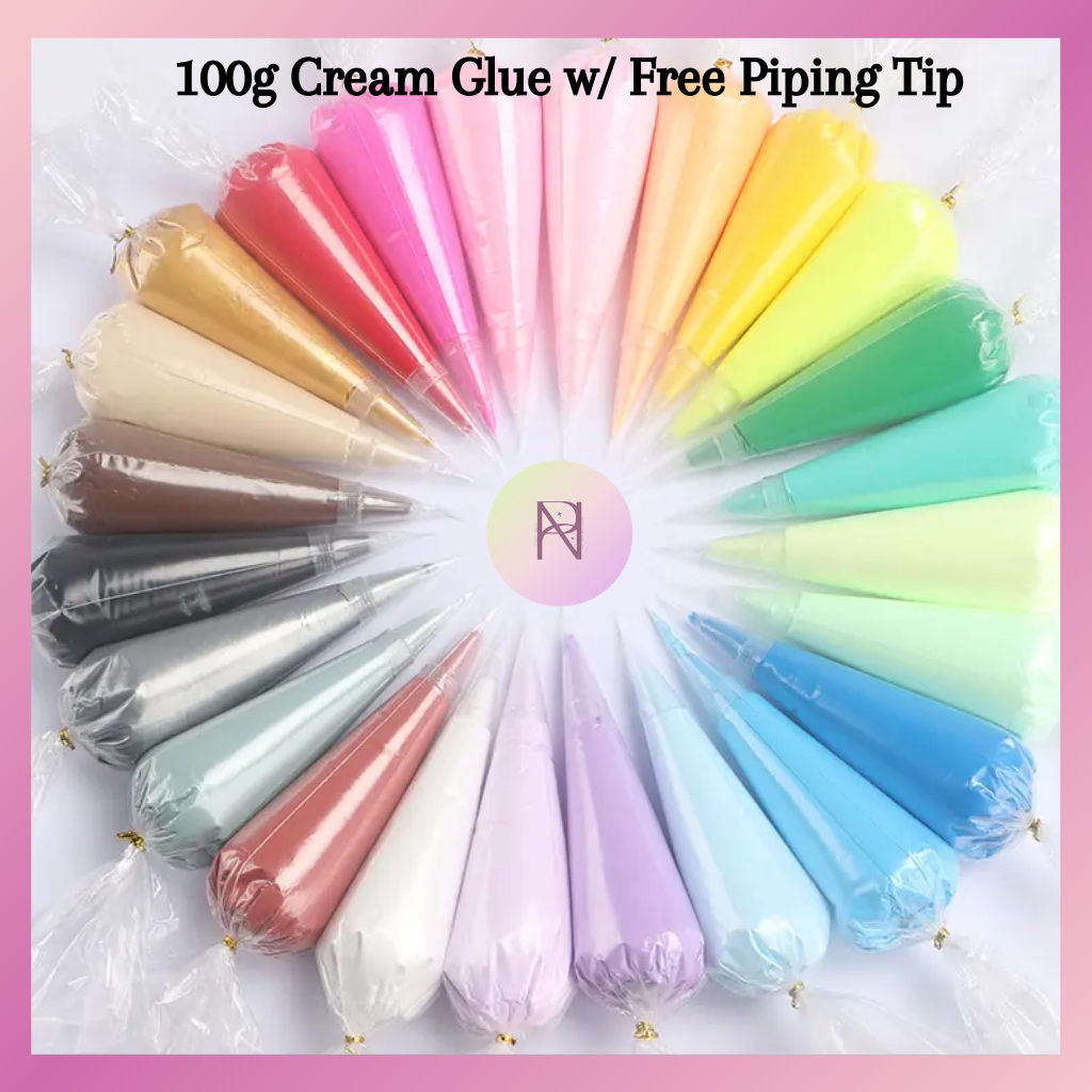 Decoden Cream Glue 100g for DIY | Fake Whipped Cream | Shopee Philippines