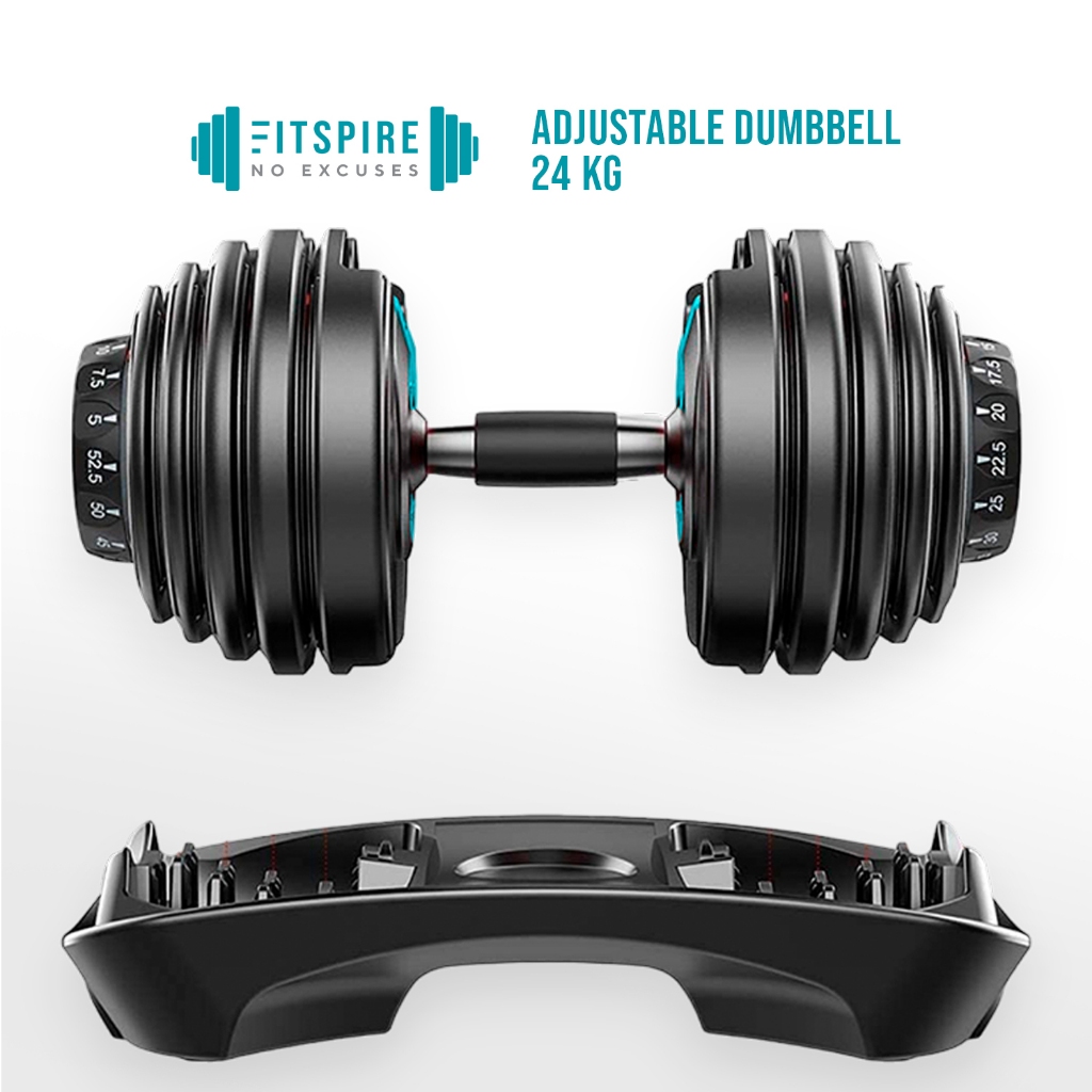 Steel Gym Adjustable Dumbbells 200 LB Set Adjustable Chrome