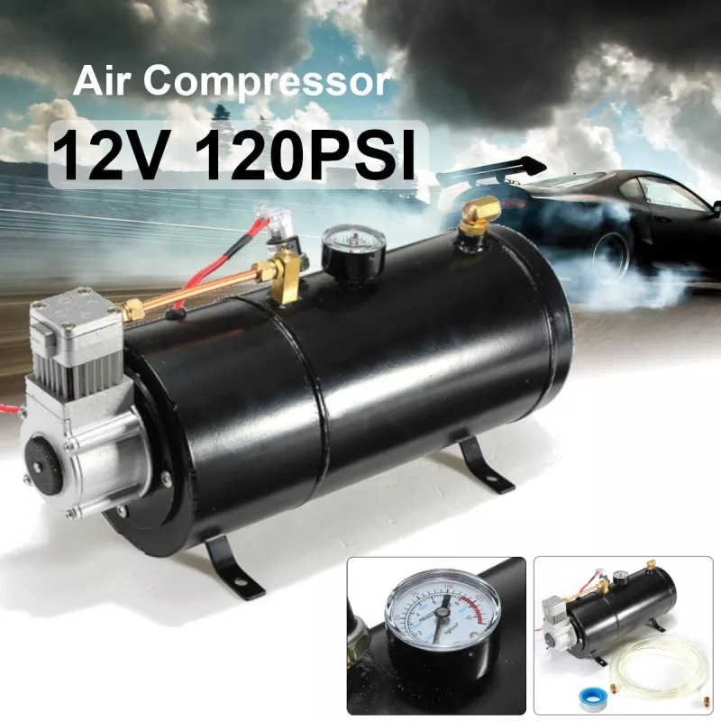 New upgrade 】Air Compressor Universal Durable 12V 125 PSI Car Air Horn ...