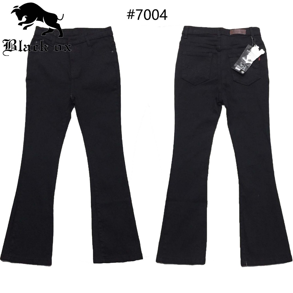 Women S New Trend 80 S Retro Street Fashion Style Flared Jeans Shopee Philippines