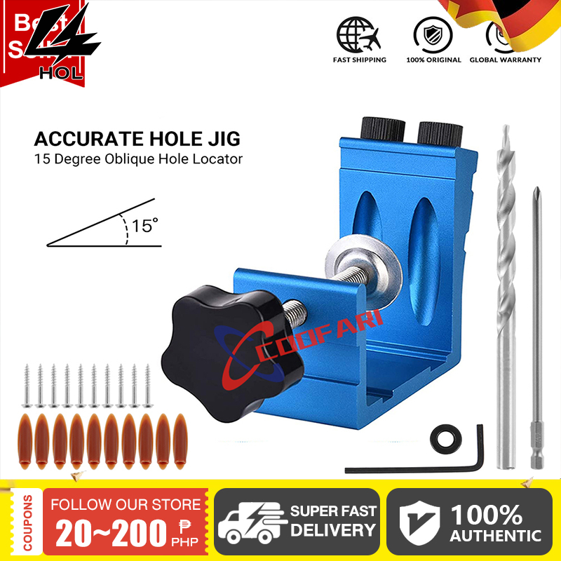 Mini Pocket Slant Hole Jig System Kit With Step Drill Bit - View #11
