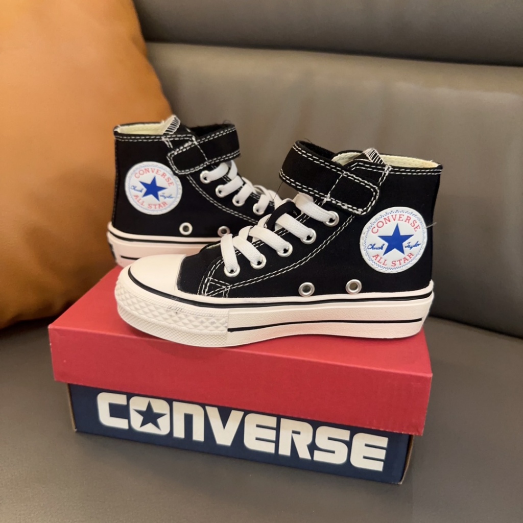 Converse all star kids velcro best sale