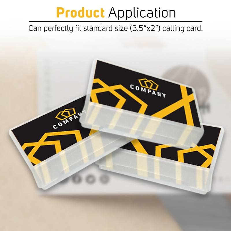 20-50pcs Calling Card Case Box Transparent White for Atm Size 9.8x6x3cm ...