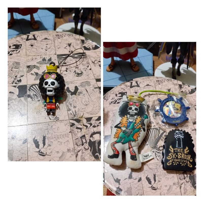 Authentic Brook of One Piece Keychain Figure Merchandise | Shopee ...