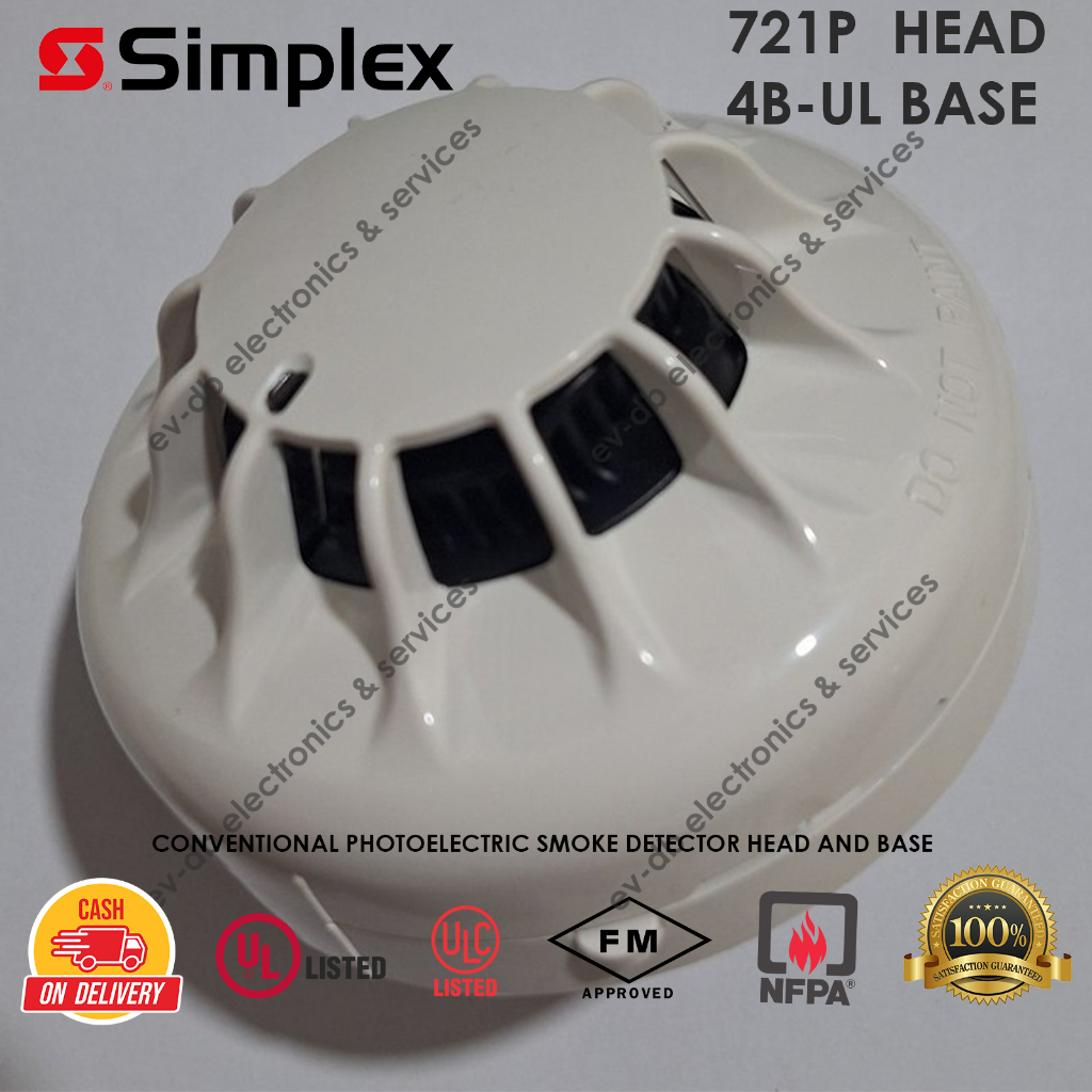 SIMPLEX 2098 Series Smoke Detector Base & Photo Head – 2098-9536 / 2098-9642