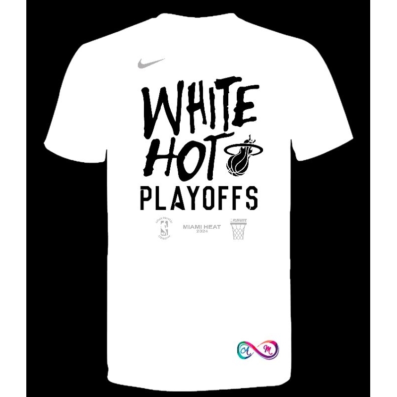 Miami Heat WHITE HOT Playoffs Shirt 2023-2024 #GawangAMWorks | Shopee