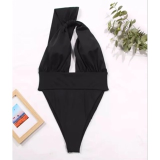 Black One Shoulder Cut Out One Piece Swimsuit- Large on tag, fit medium ...