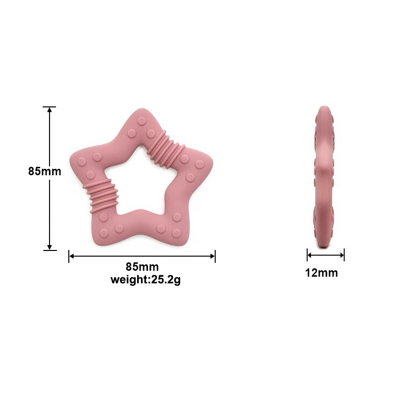 educratePH Food Grade Silicone Star Teether BPA Free | Shopee Philippines