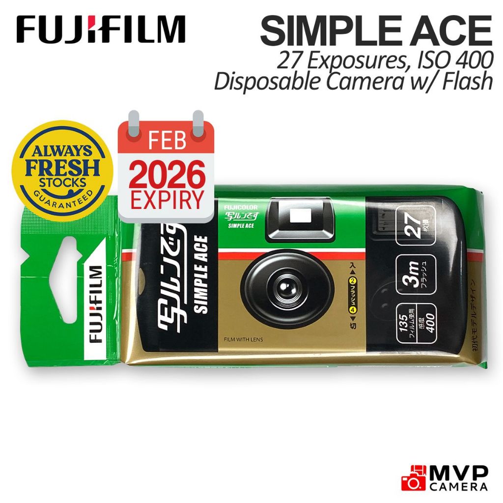 FUJIFILM SIMPLE ACE 27 Exposures ISO 400 Color Negative Fuji Film ...