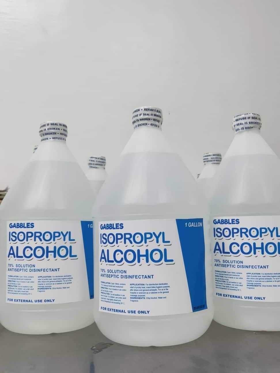 Gabbles 70% Isopropyl Alcohol 1 Gallon | Shopee Philippines