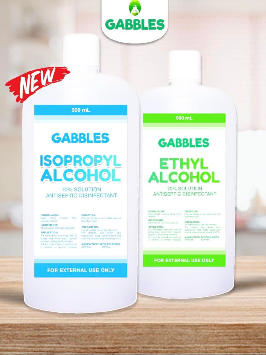 Gabbles 70% Isopropyl Alcohol 500ml | Shopee Philippines