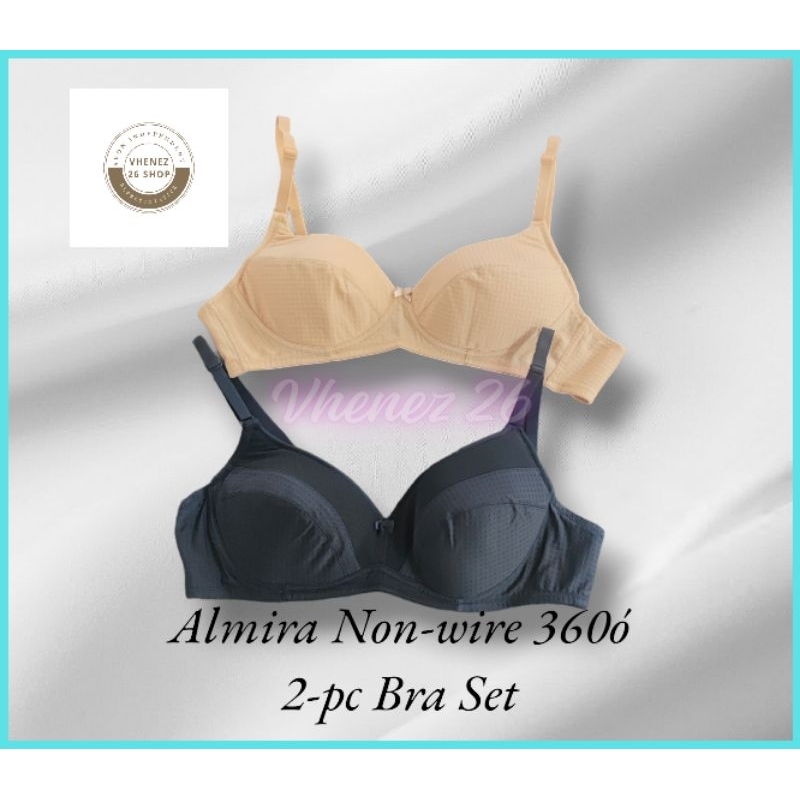 Almira Non-wire 360 Comfort 2-pc Bra Set | Shopee Philippines
