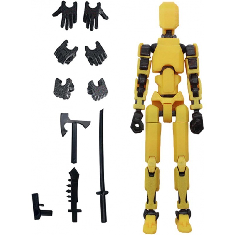 Lucky 13 dummy 13 action figure multi-jointed movable 3D printed toy ...