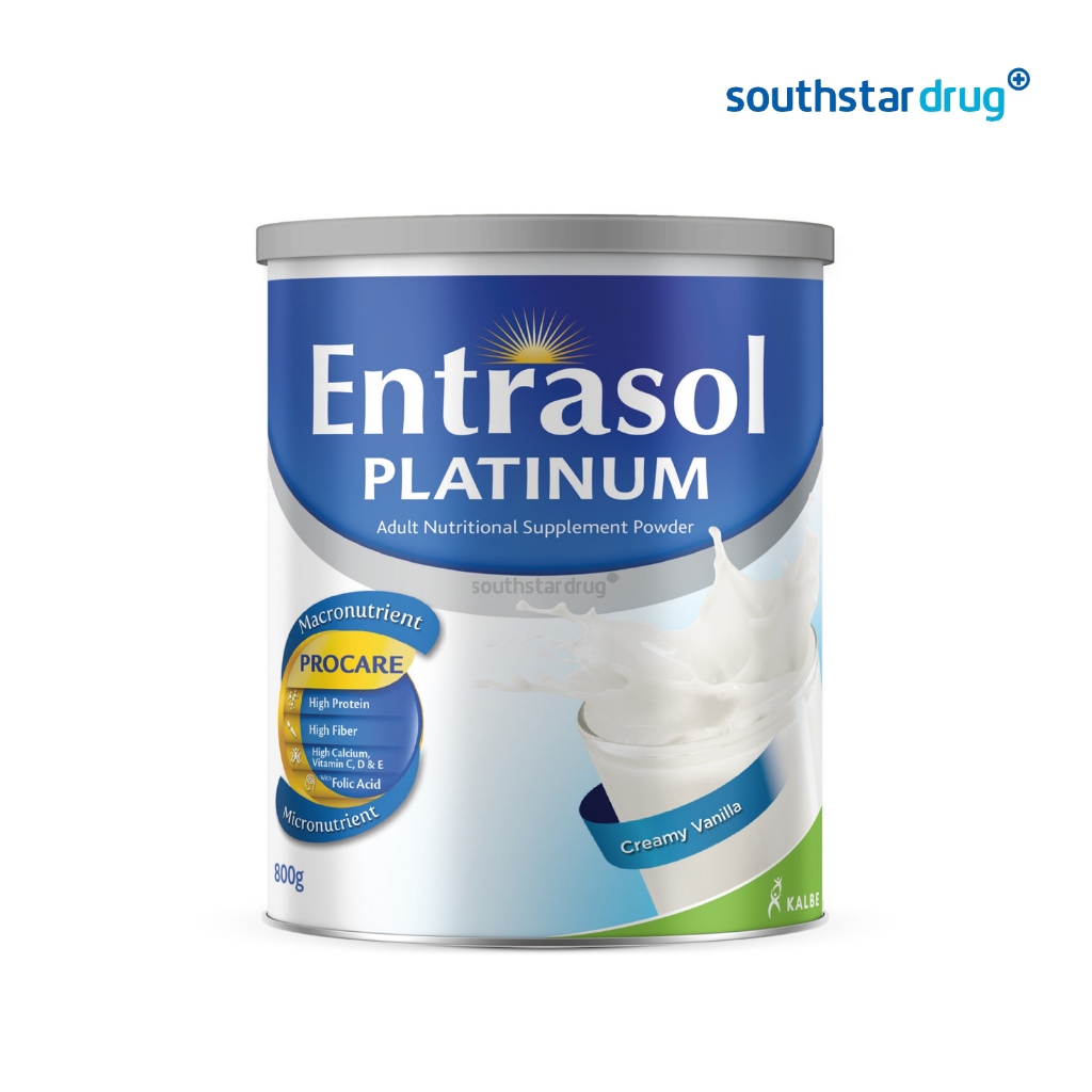 Entrasol Platinum Creamy Vanilla Can 800g | Shopee Philippines
