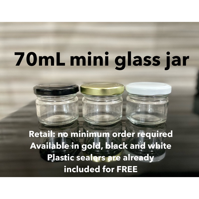 70mL mini glass jar (retail and wholesale) | Shopee Philippines